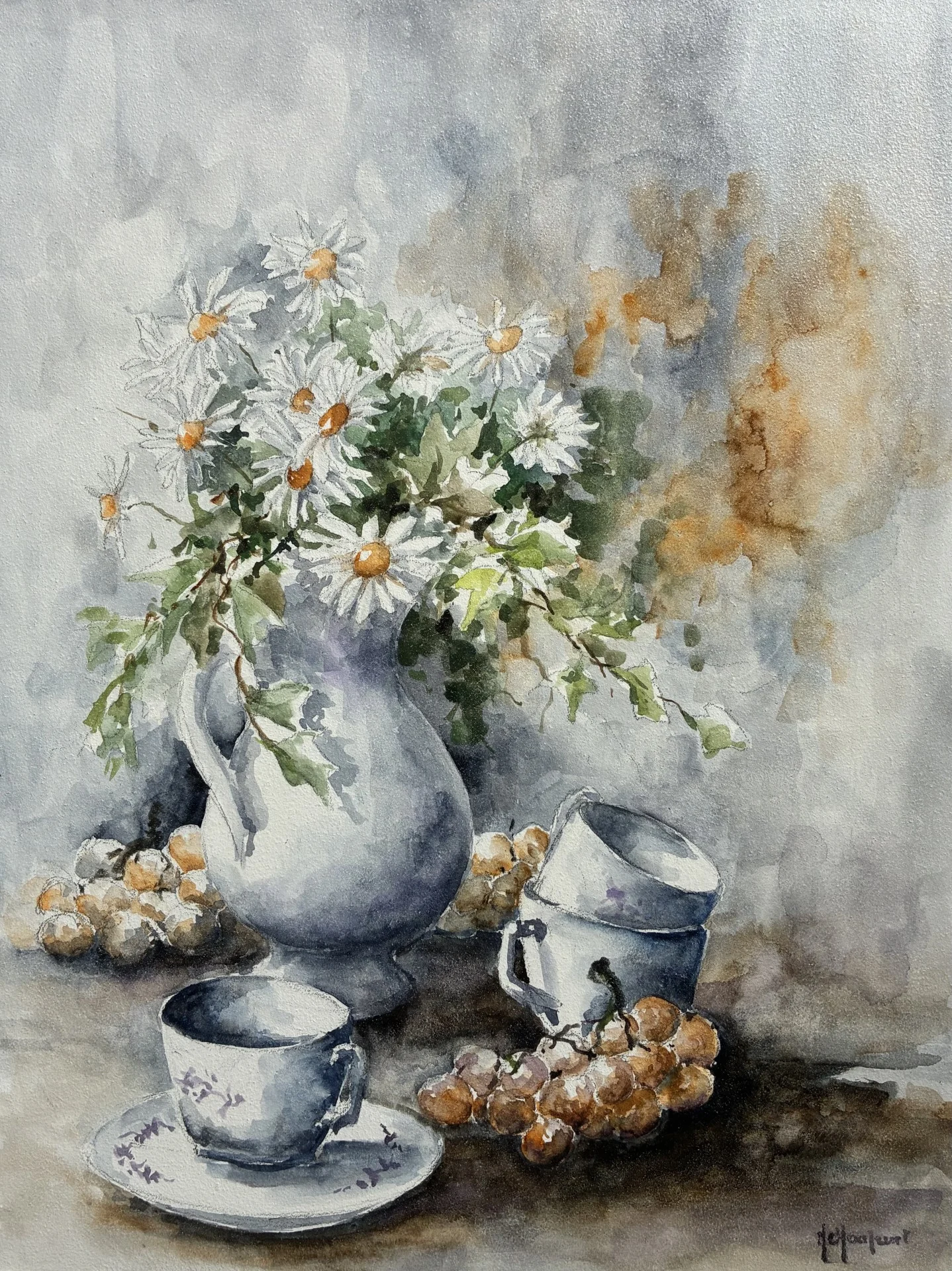 Le vase de marguerites